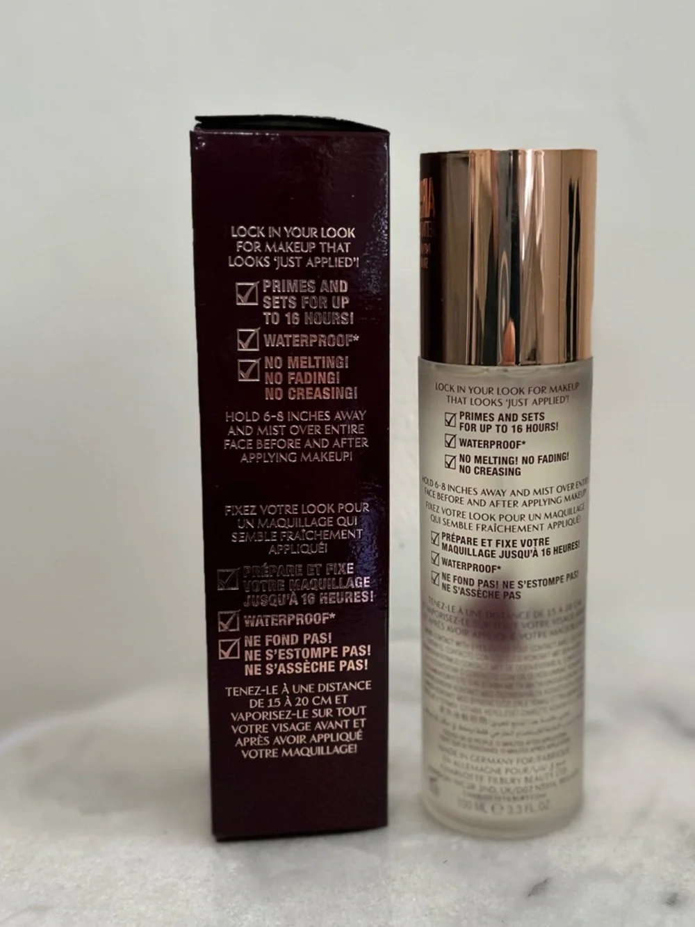 New in box Charlotte Tilbury Airbrush Flawless Setting Spray 100ml / 3.3 fl oz